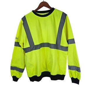 Occunomix FedEx High-Visibility Reflective Sweatshirt Sz XL Safety Yellow/Black